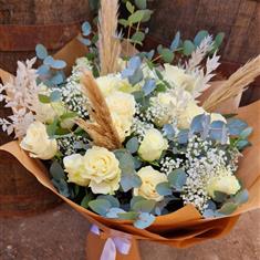 Show Stopper White Rose Bouquet 